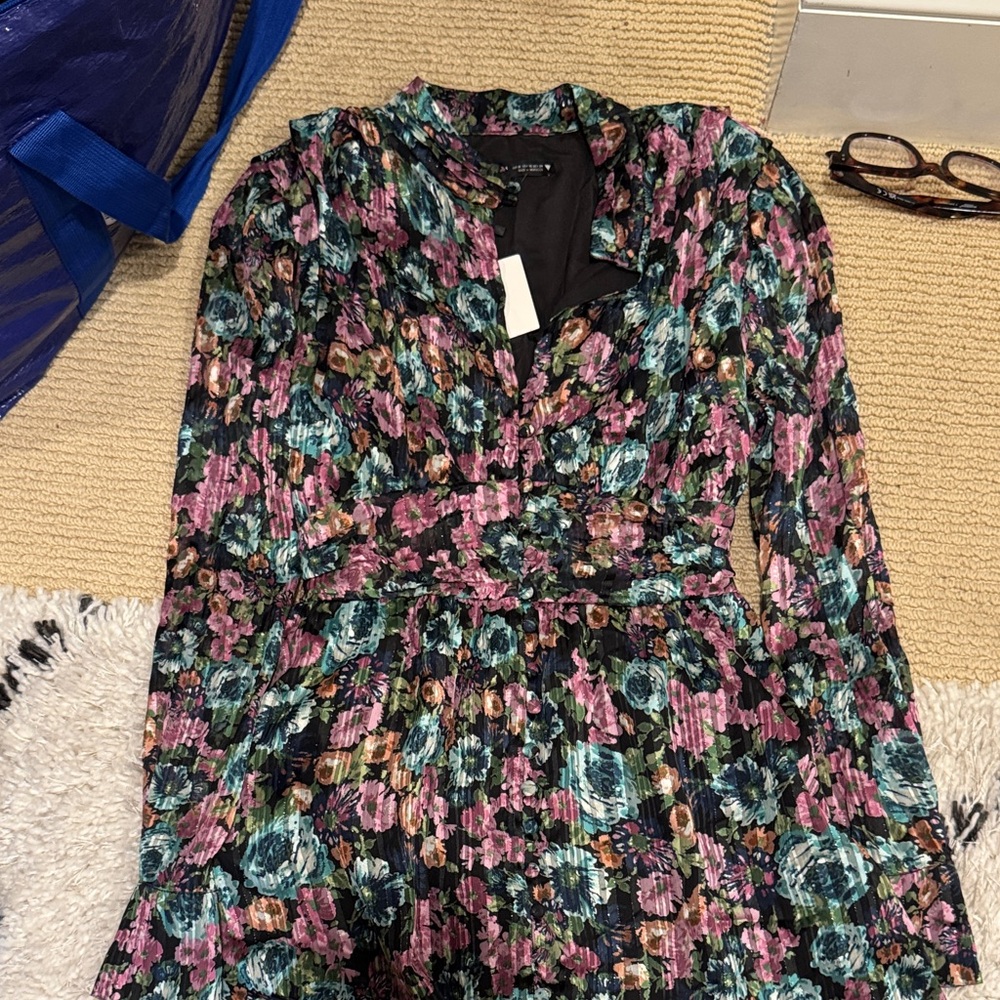 Zara Multicolor Floral Dress